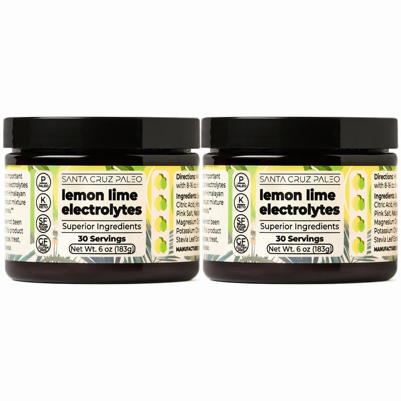 Santa Cruz Paleo Electrolytes 2-Pack Bundle | Hydration | All-Natural | Sodium | Potassium | Magnesium