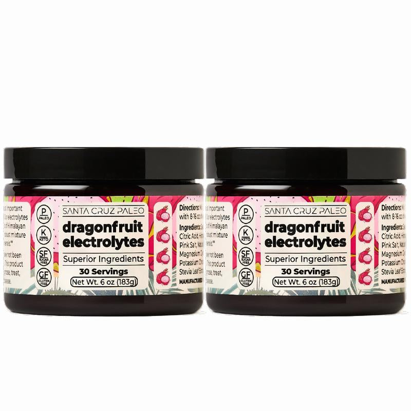 Santa Cruz Paleo Electrolytes 2-Pack Bundle | Hydration | All-Natural | Sodium | Potassium | Magnesium