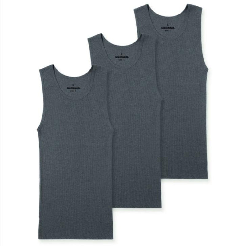 Haus | Premium Ultra-Soft Cotton Fitted Tank 3 Pack
