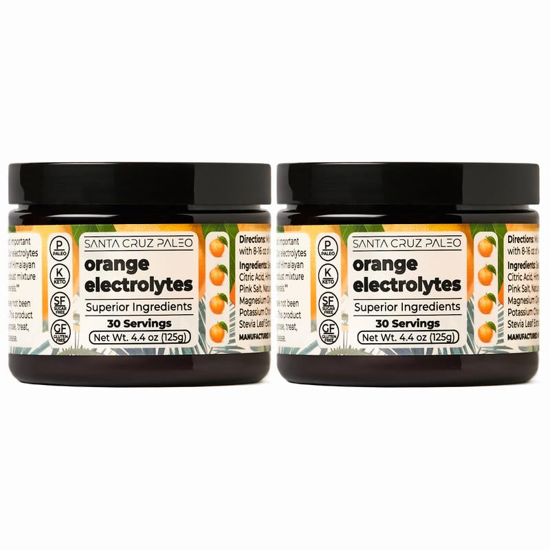 Santa Cruz Paleo Electrolytes 2-Pack Bundle | Hydration | All-Natural | Sodium | Potassium | Magnesium