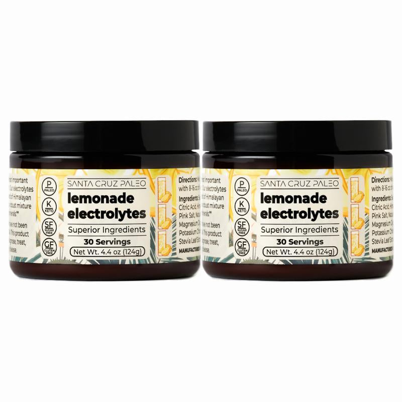 Santa Cruz Paleo Electrolytes 2-Pack Bundle | Hydration | All-Natural | Sodium | Potassium | Magnesium