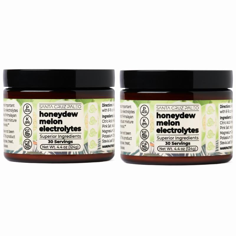 Santa Cruz Paleo Electrolytes 2-Pack Bundle | Hydration | All-Natural | Sodium | Potassium | Magnesium