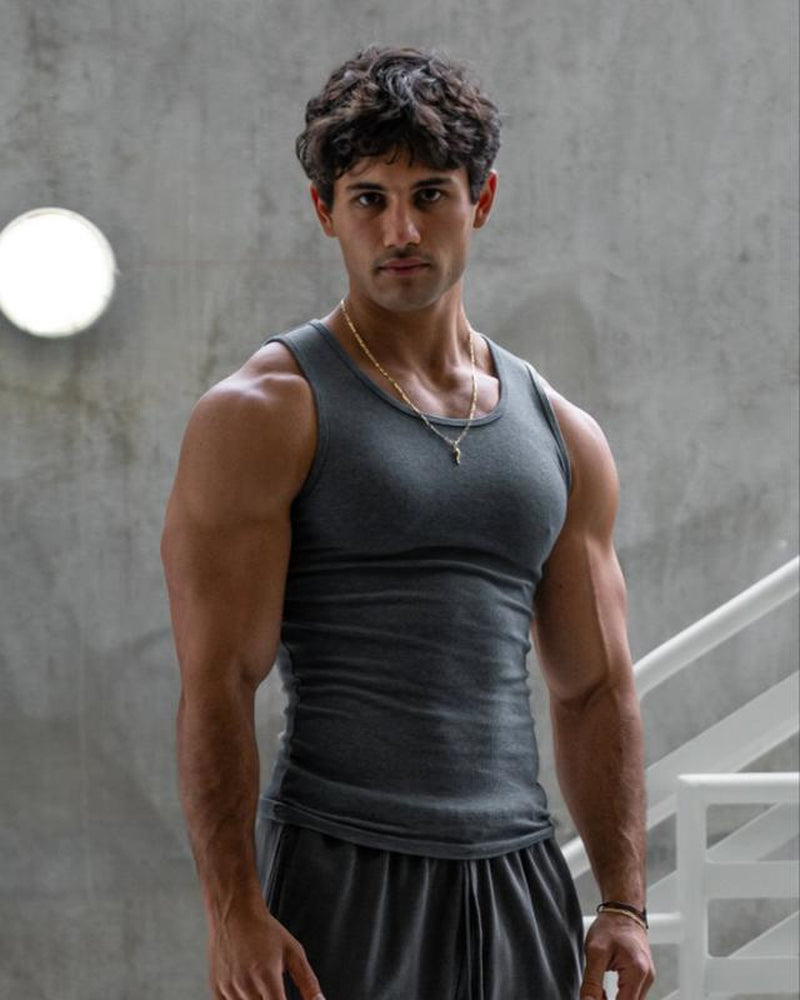 Haus | Premium Ultra-Soft Cotton Fitted Tank 3 Pack